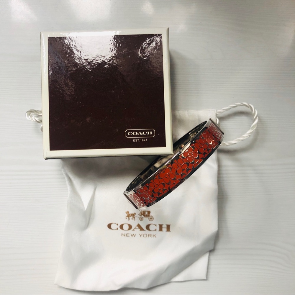 Orange coach bangle